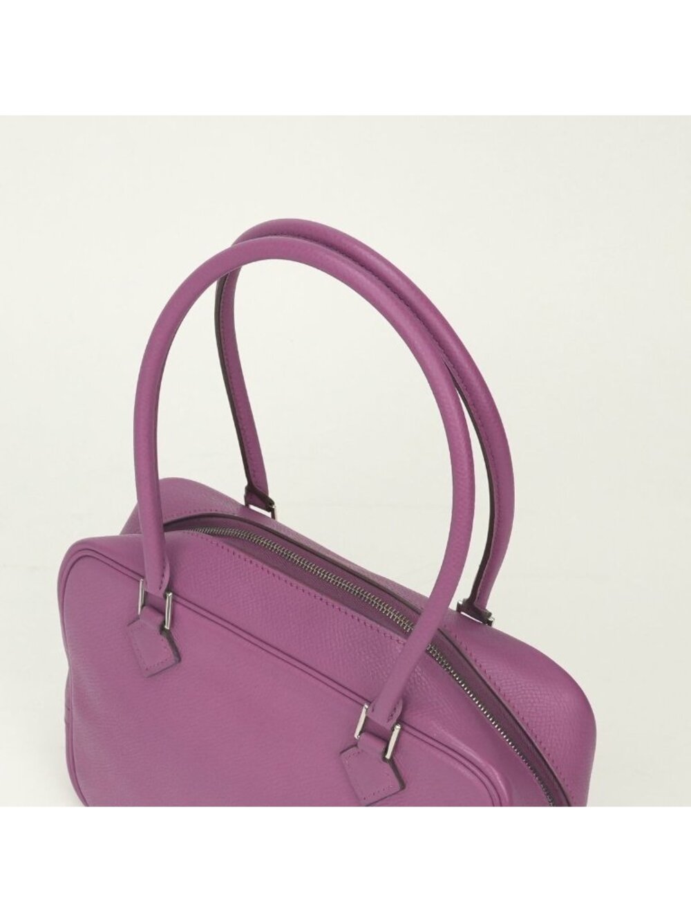 Hermes Plume 20 Mini Tote Epsom Cyclamen Purple Silver Veau Handbag - Picture 4 of 8